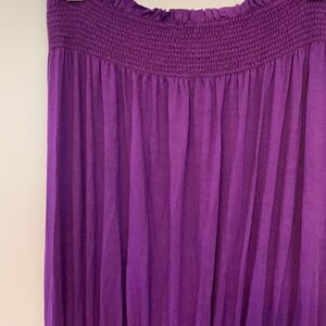 Seame strapless purple wide leg jumpsuit Size S NWOT